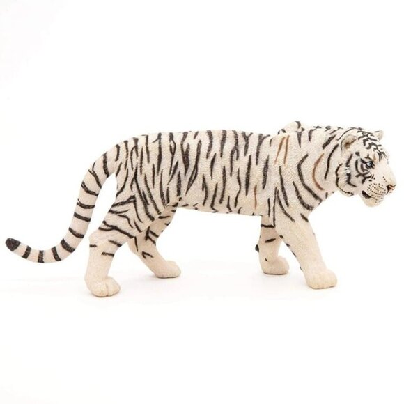White Tiger Figurine - Hand Painted Wild Animal Toy Action Figure -‎ Papo - Picture 4 of 8
